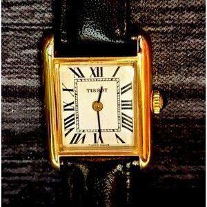 Antique 160 yr old Tissot Rare Mechanical Watch Gold Helvetia‎ Runs Great